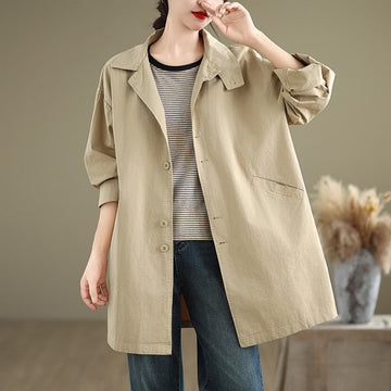 Breathable Cotton Linen Minimalist Daily Grounding Jacket
