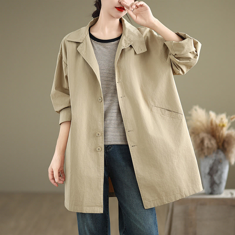 Breathable Cotton Linen Minimalist Daily Grounding Jacket