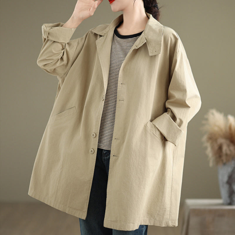 Breathable Cotton Linen Minimalist Daily Grounding Jacket