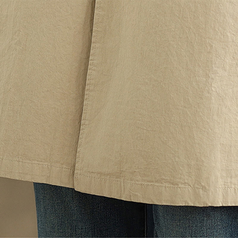 Breathable Cotton Linen Minimalist Daily Grounding Jacket