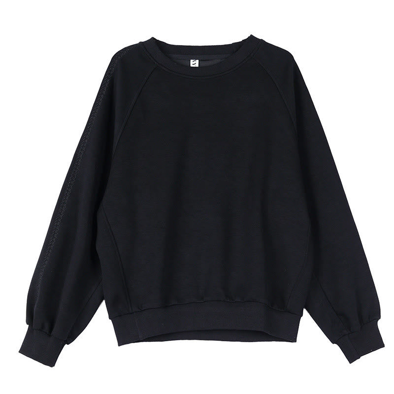 Tactile Cotton Minimalist Grounding Crew Neck Sweatshirt