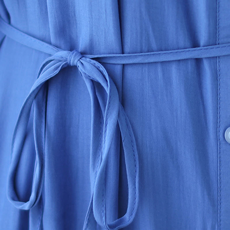 Minimalist Pleated Polyester Midi Dress for Mindful Daily Living