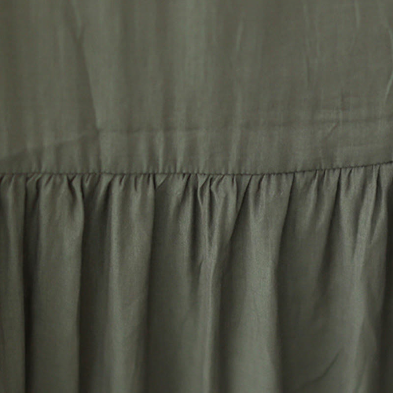 Airy Chiffon Reversible Minimalist Meditation Midi Dress