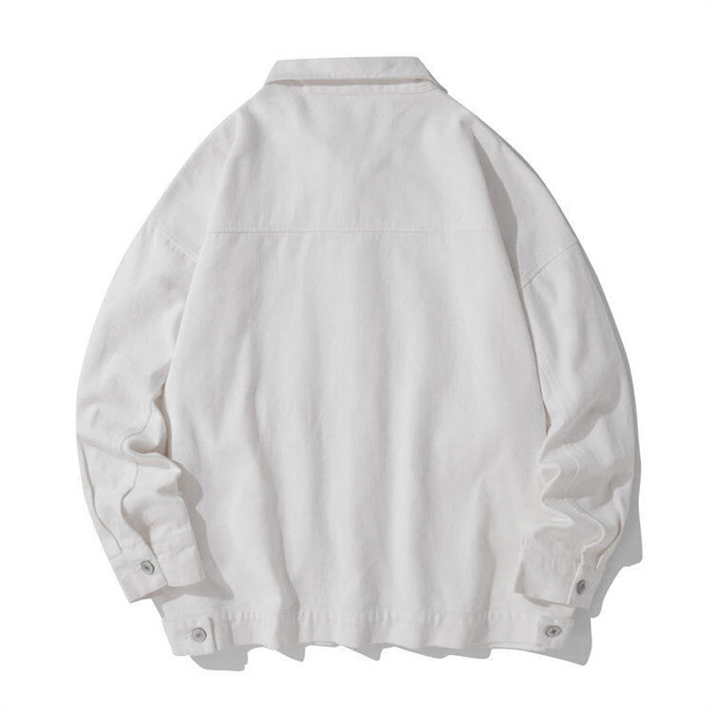 Tactile Cotton Stand Collar Minimalist Meditation Jacket