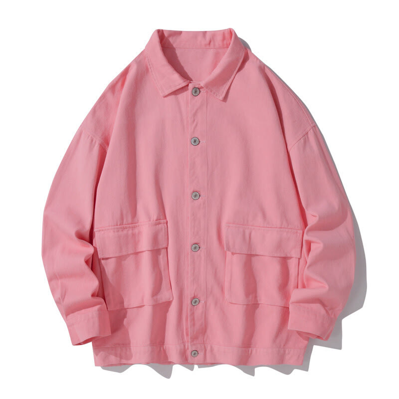 Tactile Cotton Stand Collar Minimalist Meditation Jacket