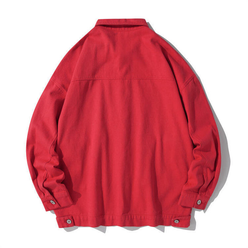 Tactile Cotton Stand Collar Minimalist Meditation Jacket