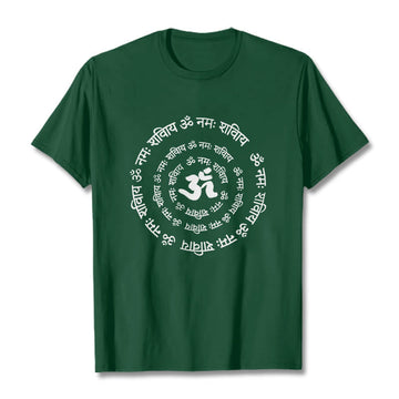 100% Cotton Sacred Om Sanskrit Mantra Meditation T-Shirt