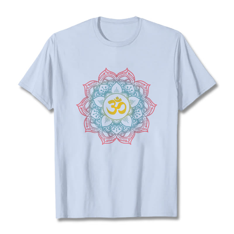 Tactile Cotton Om Mandala Meditation Tee