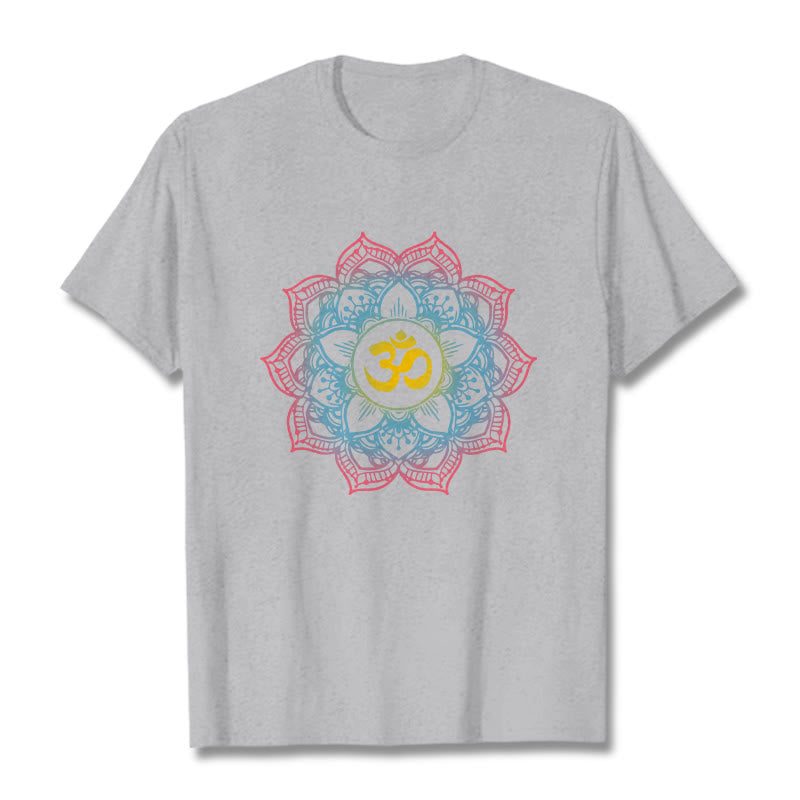 Tactile Cotton Om Mandala Meditation Tee