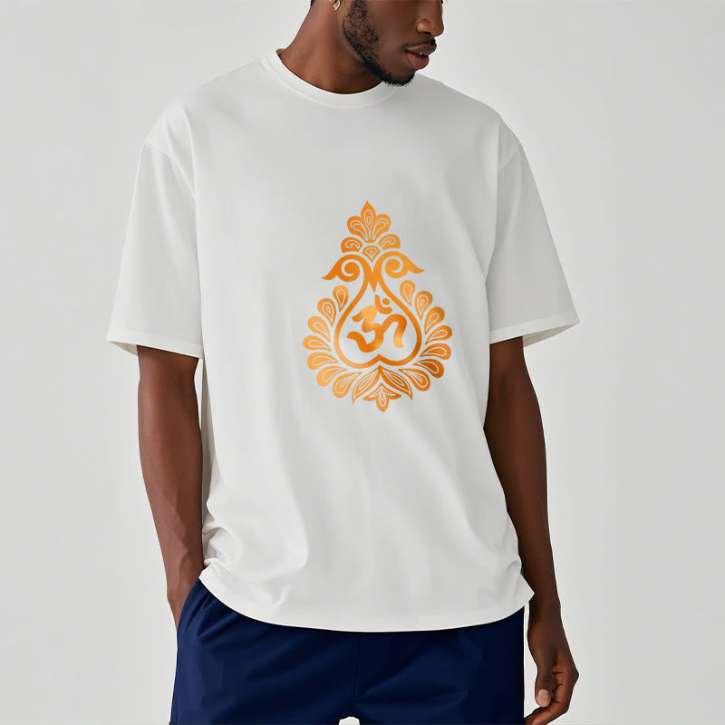 Cotton Unisex OM Graphic Meditation T-Shirt