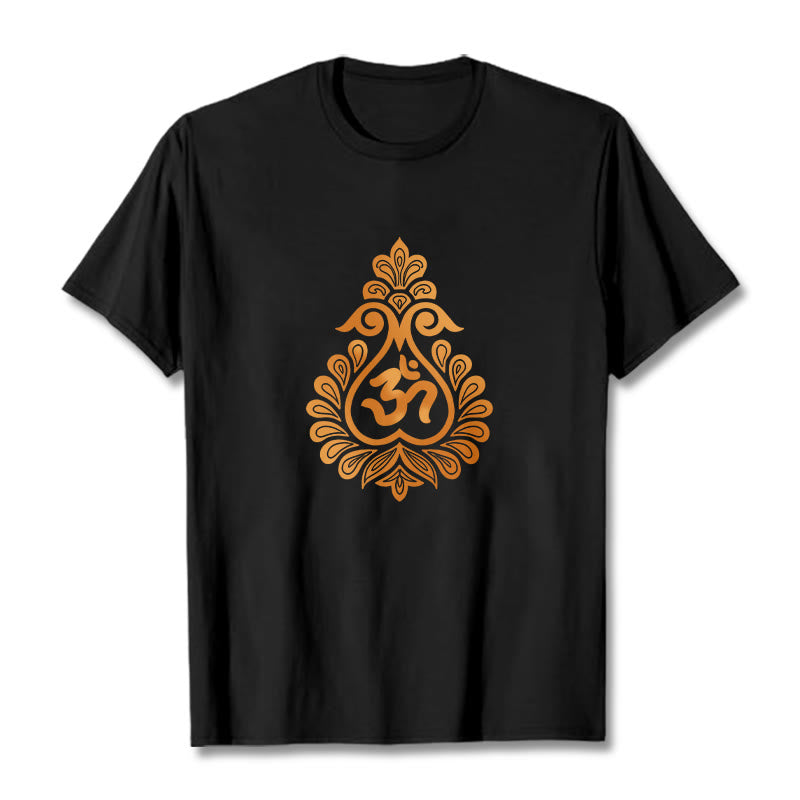 Cotton Unisex OM Graphic Meditation T-Shirt