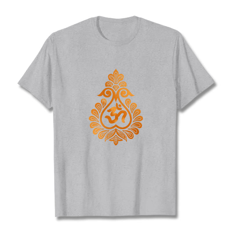 Cotton Unisex OM Graphic Meditation T-Shirt
