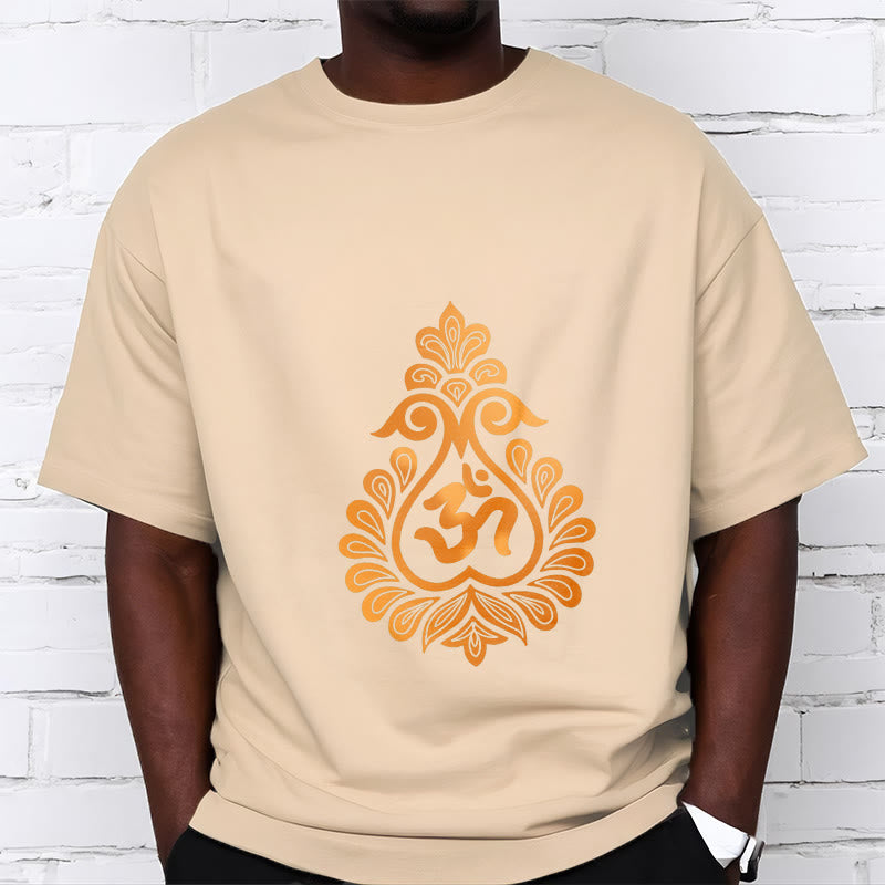 Cotton Unisex OM Graphic Meditation T-Shirt