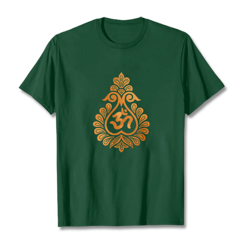 Cotton Unisex OM Graphic Meditation T-Shirt