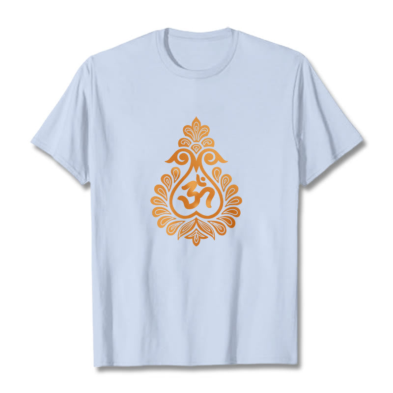 Cotton Unisex OM Graphic Meditation T-Shirt