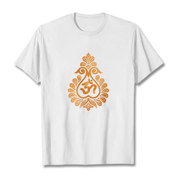 Cotton Unisex OM Graphic Meditation T-Shirt
