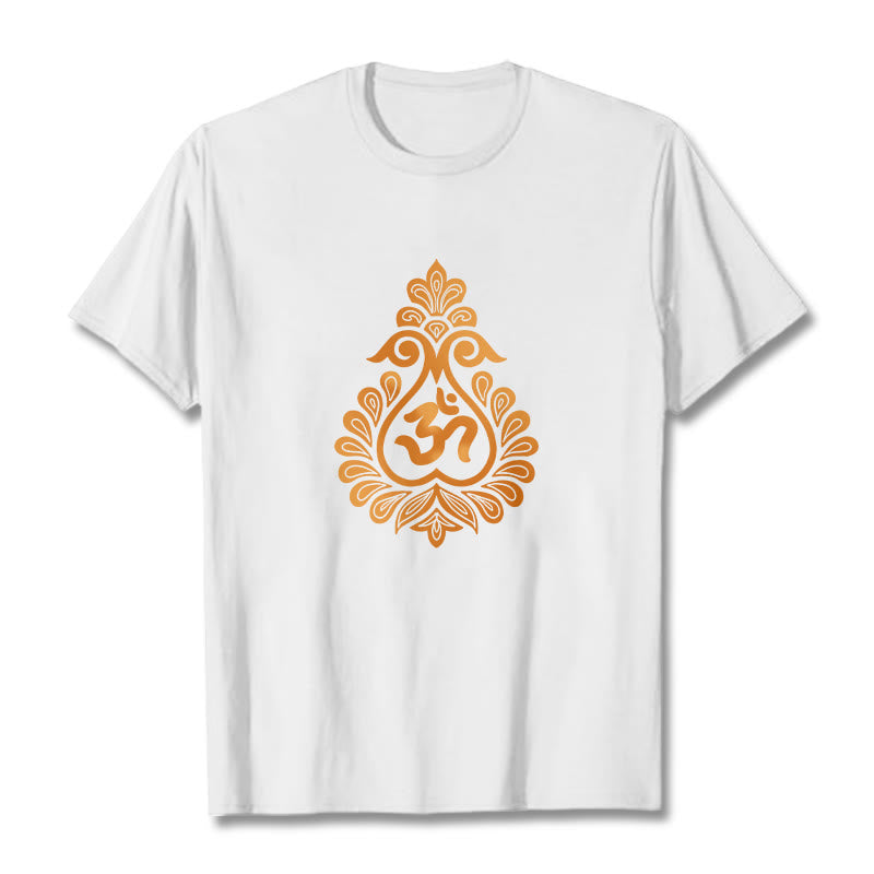 Cotton Unisex OM Graphic Meditation T-Shirt