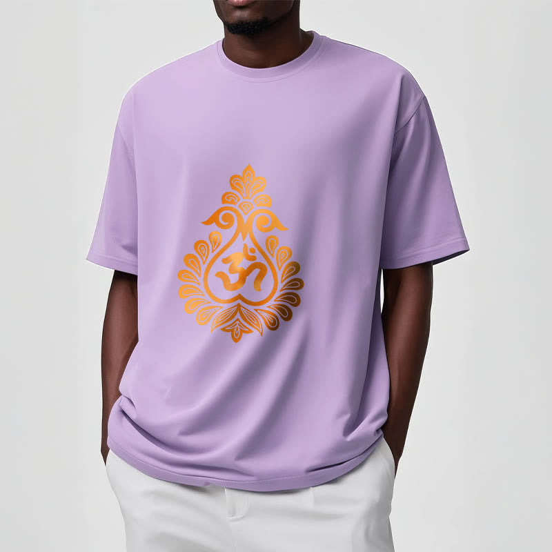 Cotton Unisex OM Graphic Meditation T-Shirt