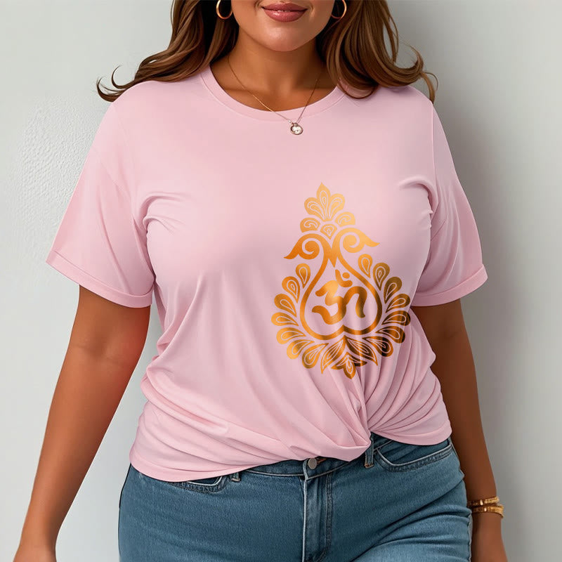 Cotton Unisex OM Graphic Meditation T-Shirt