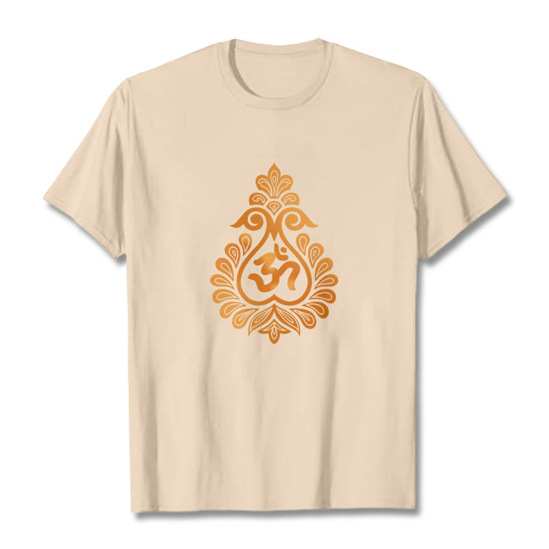 Cotton Unisex OM Graphic Meditation T-Shirt