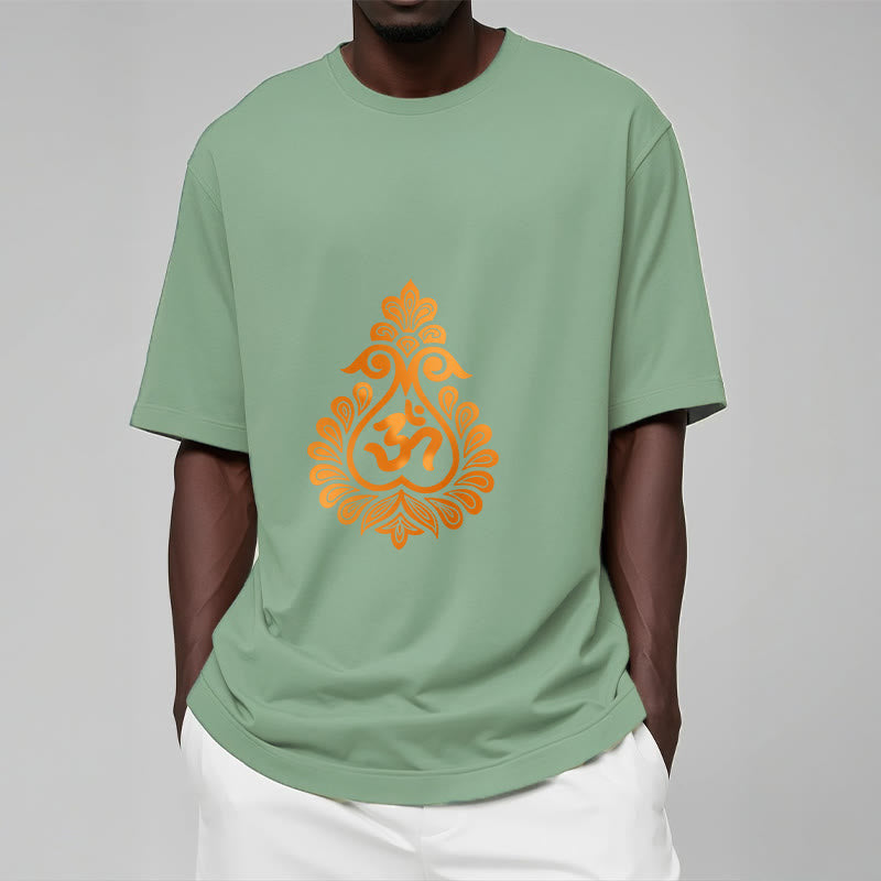 Cotton Unisex OM Graphic Meditation T-Shirt