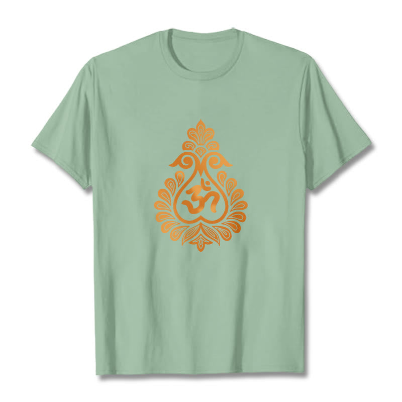 Cotton Unisex OM Graphic Meditation T-Shirt