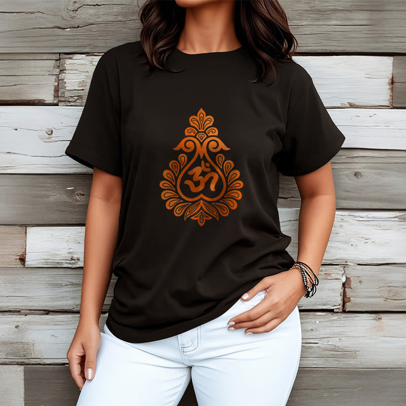 Cotton Unisex OM Graphic Meditation T-Shirt