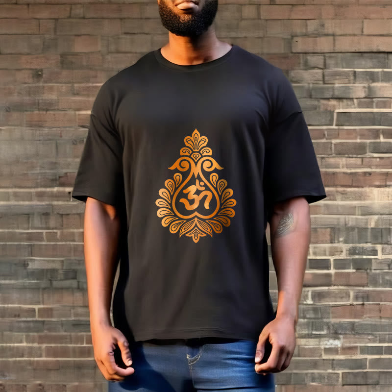 Cotton Unisex OM Graphic Meditation T-Shirt