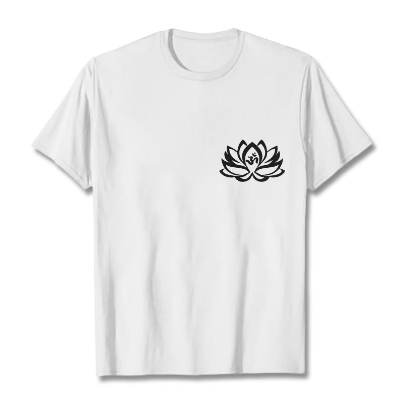 Soft Cotton OM Lotus Symbol Mindful Meditation Tee