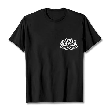 Soft Cotton OM Lotus Symbol Mindful Meditation Tee