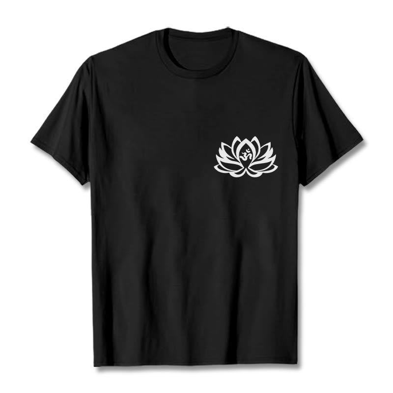 Soft Cotton OM Lotus Symbol Mindful Meditation Tee