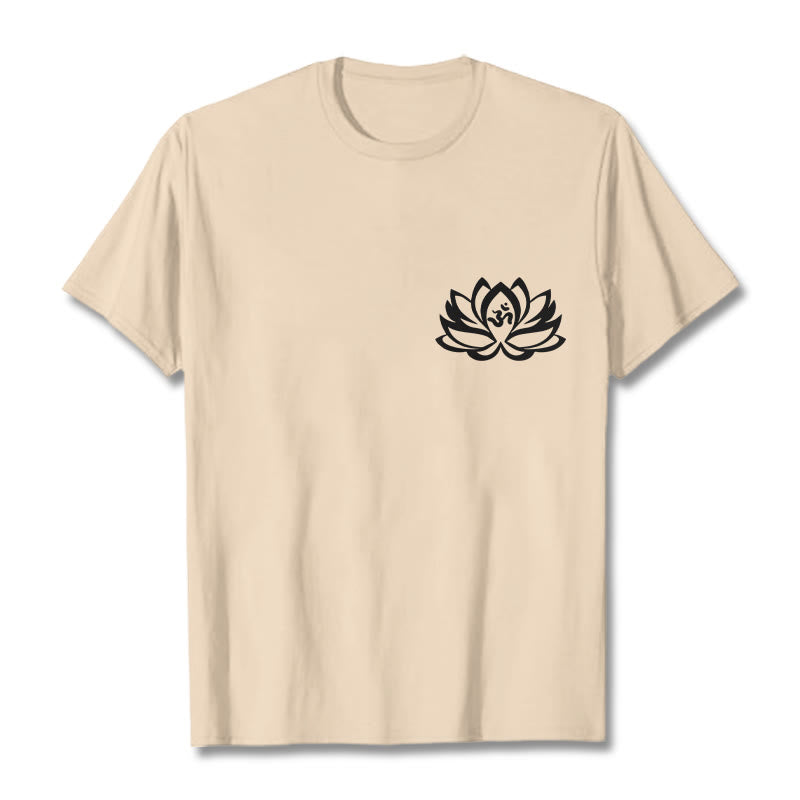 Soft Cotton OM Lotus Symbol Mindful Meditation Tee