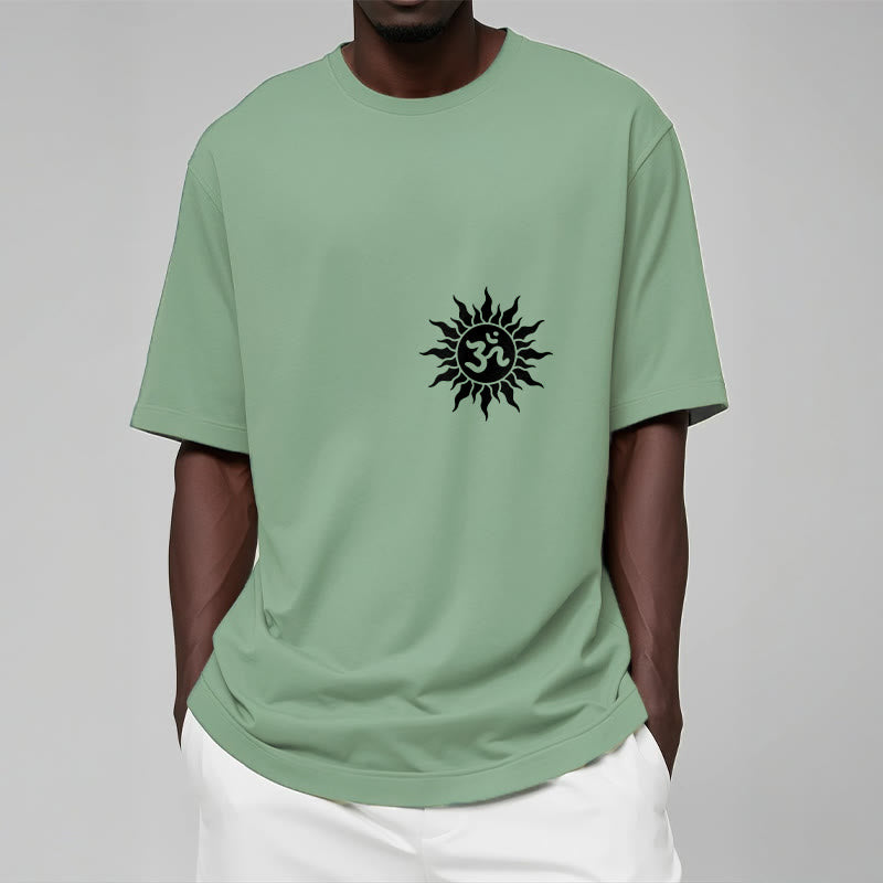 Tactile Cotton Unisex OM Symbol Meditation Tee