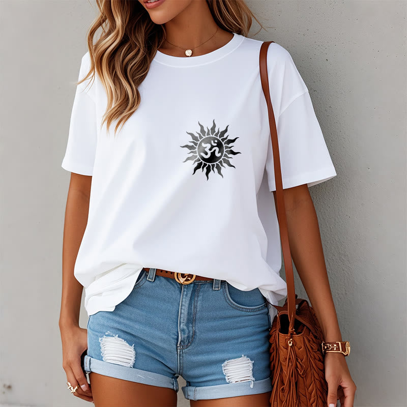 Tactile Cotton Unisex OM Symbol Meditation Tee