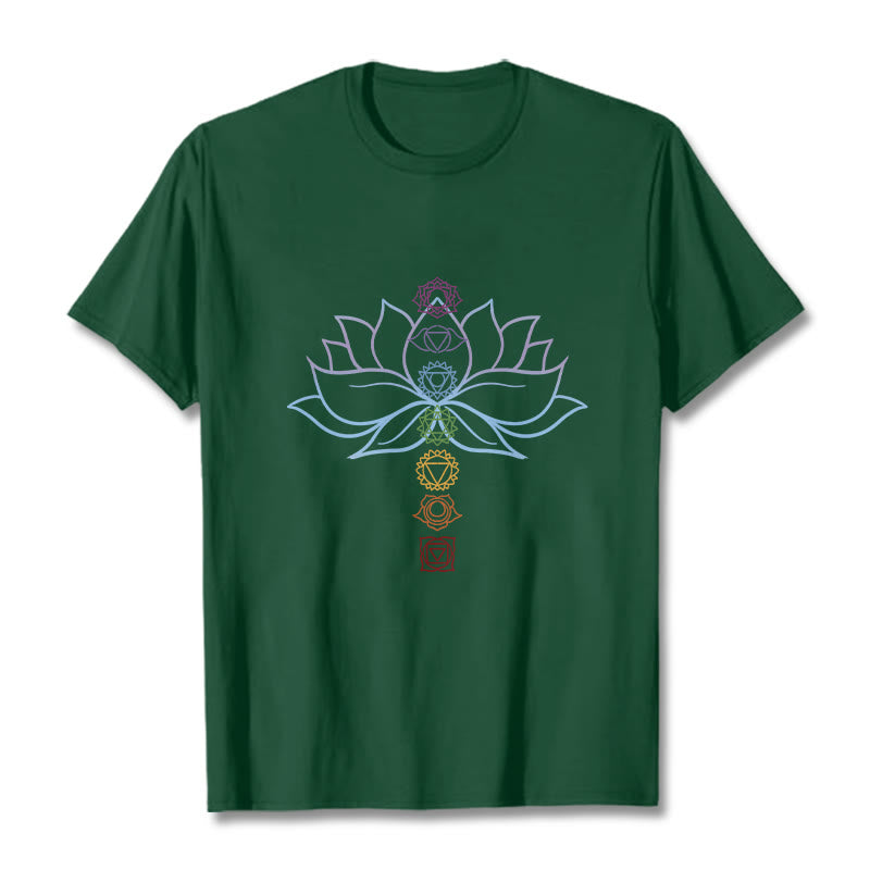Tactile Cotton Chakra Alignment Meditation Tee