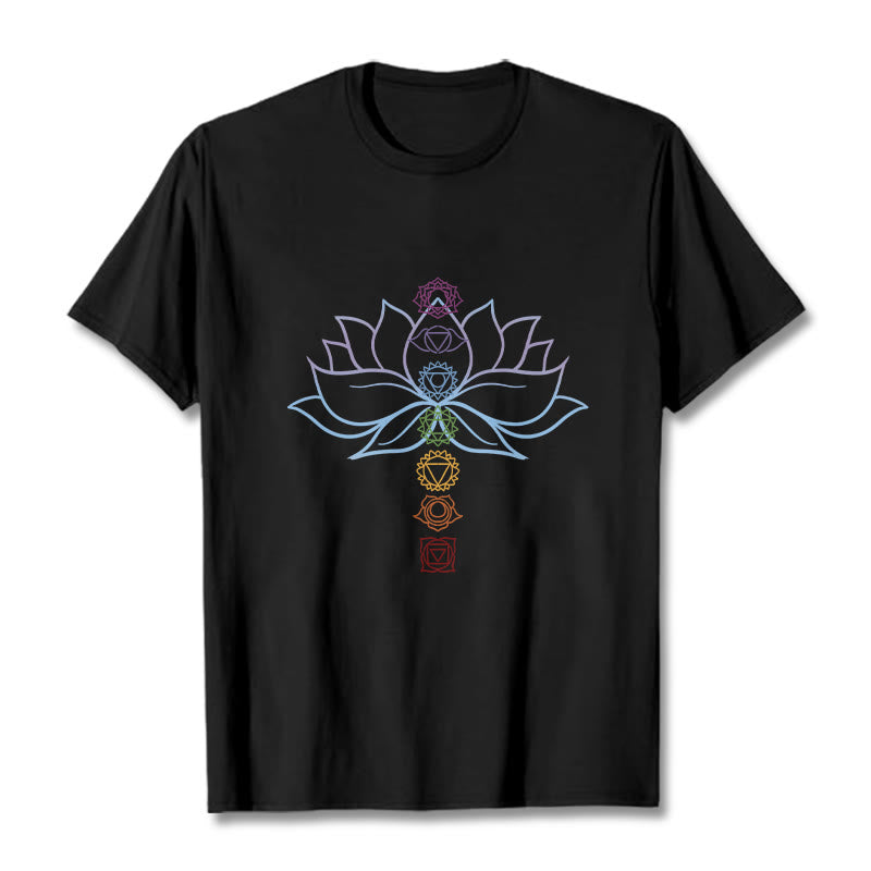 Tactile Cotton Chakra Alignment Meditation Tee