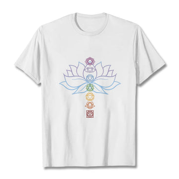 Tactile Cotton Chakra Alignment Meditation Tee