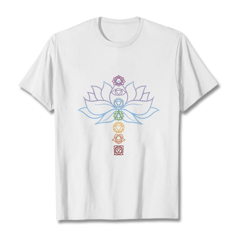 Tactile Cotton Chakra Alignment Meditation Tee