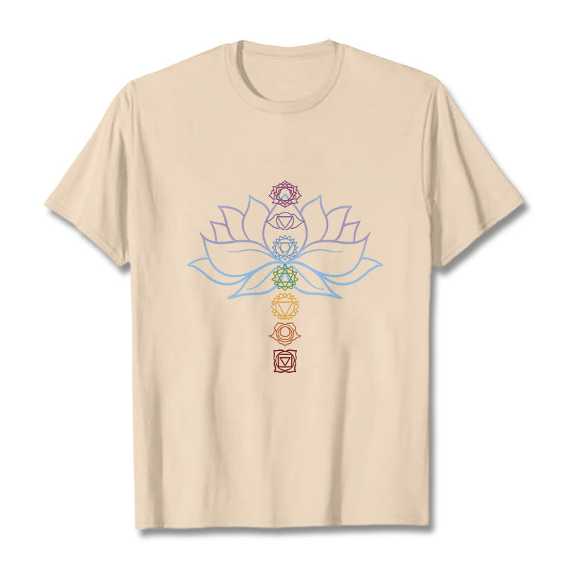 Tactile Cotton Chakra Alignment Meditation Tee