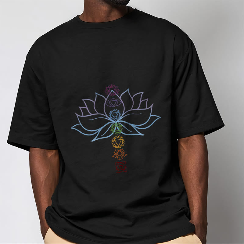 Tactile Cotton Chakra Alignment Meditation Tee
