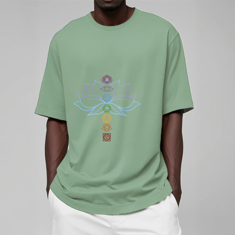Tactile Cotton Chakra Alignment Meditation Tee