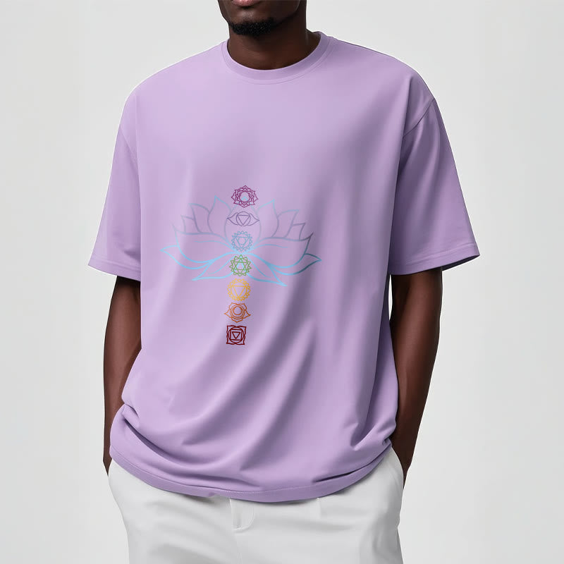 Tactile Cotton Chakra Alignment Meditation Tee