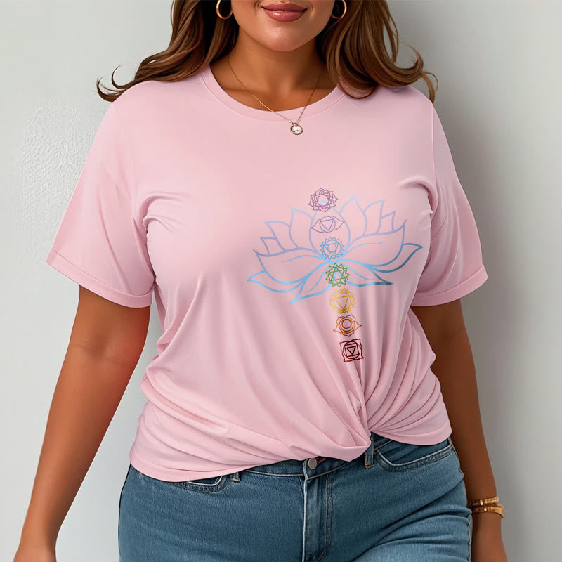 Tactile Cotton Chakra Alignment Meditation Tee