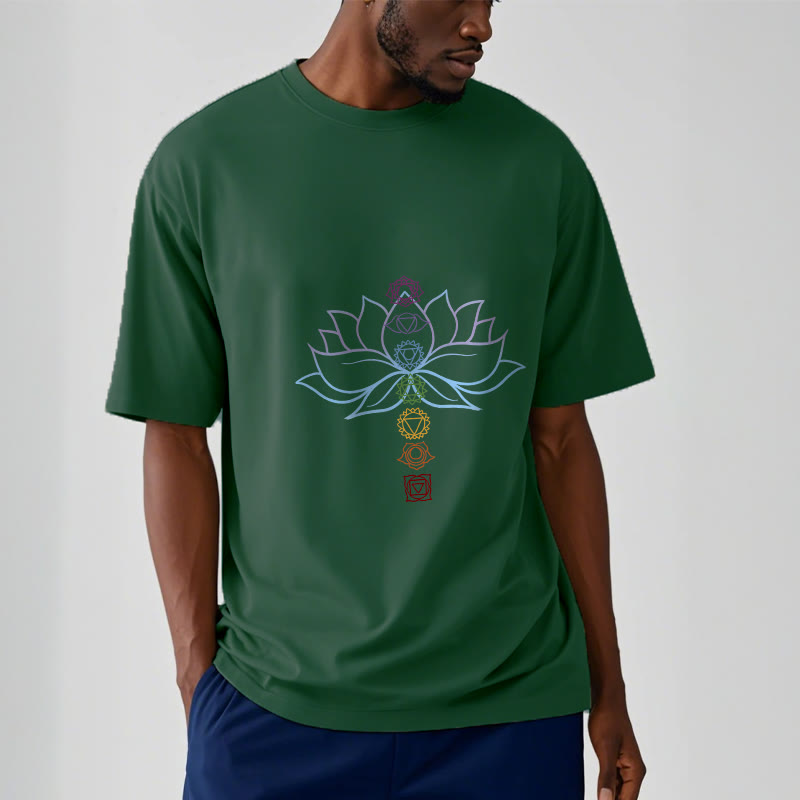 Tactile Cotton Chakra Alignment Meditation Tee