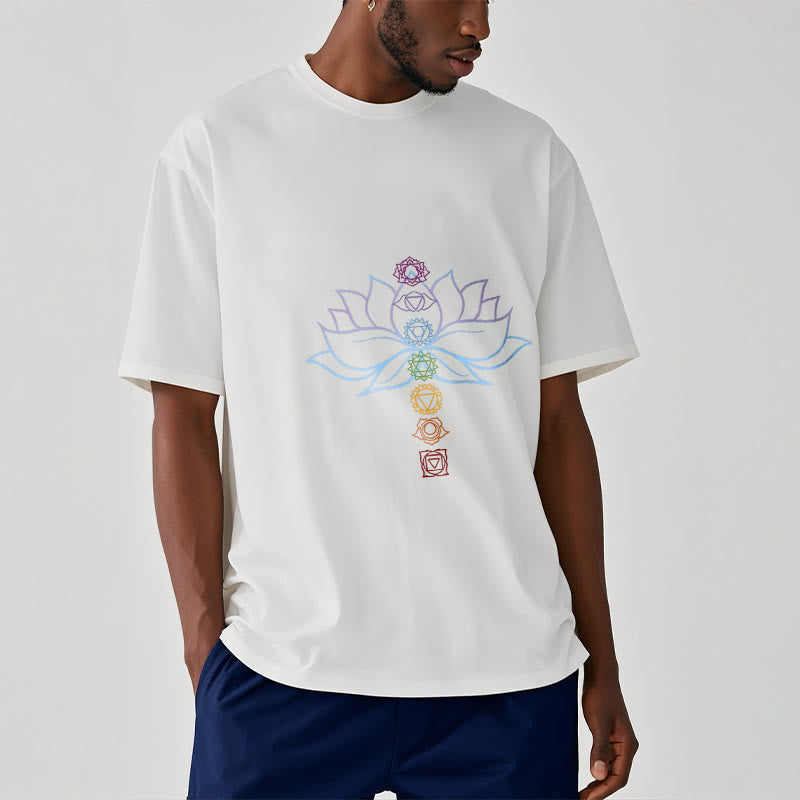 Tactile Cotton Chakra Alignment Meditation Tee