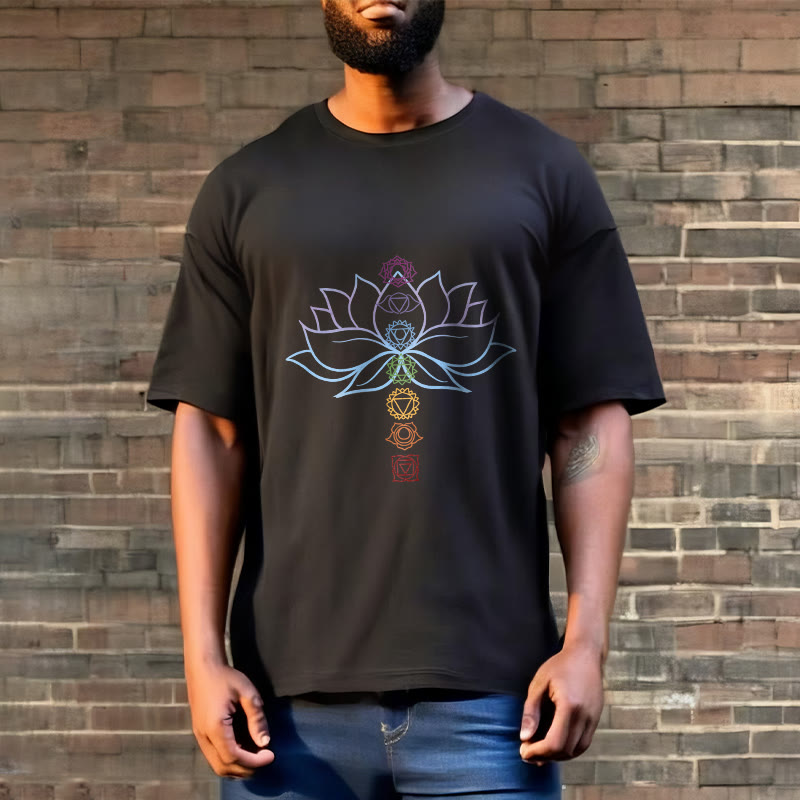 Tactile Cotton Chakra Alignment Meditation Tee