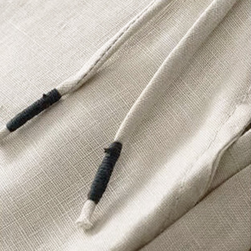 Casual Solid Color One Button Women's Capri Wide Leg Pants With Pockets