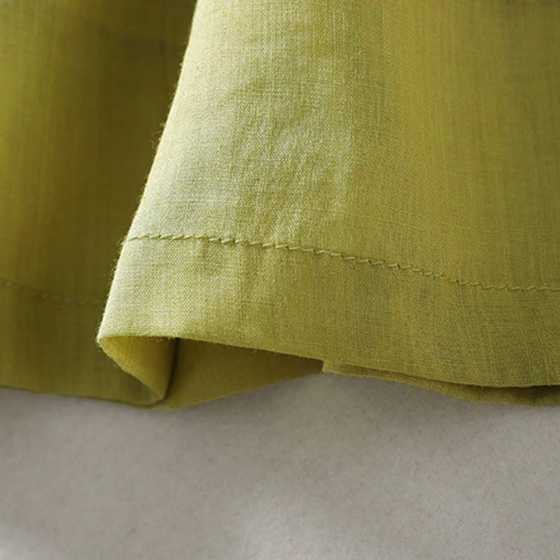 Solid Color Lace-up Women's Wide Leg Pants