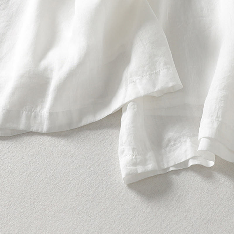 Solid Color Lace-up Women's Wide Leg Pants