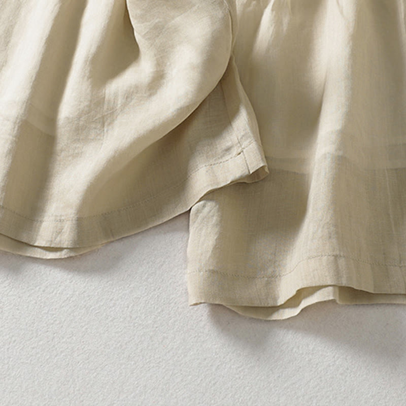 Solid Color Lace-up Women's Wide Leg Pants